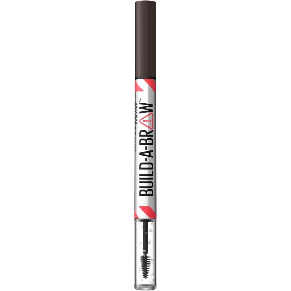 Maybelline New York, Build A Brow: 2 in 1 Brow Pen + Sealing Gel, Real-looking, Fuller Brows, Waterproof, Sweat- & Smudge-resistant, 24H Wear, Vegan Formula, Shade 259: Ash Brown — image 1