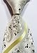 Scott Alone : New Classic Ivory Yellow Brown 100% New Paisley Jacquard Woven Silk Men's Tie Necktie