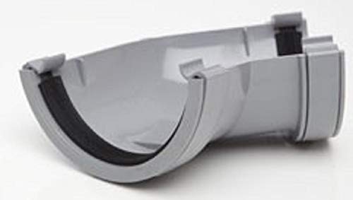 POLYPIPE RR104 GREY 135º Angle for 112mm half round guttering system