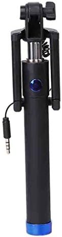 AiBii New Selfie Stick Wired Handheld Extendable Pole for iPhone 7/7Plus/6/6s/6Plus/5s(blue)