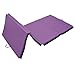 Soozier PU Leather Gymnastics Tumbling/Martial Arts Folding Mat, Purple, 4 x 8' x 2