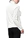 Allegra K Women Ruffle Neck Blouse Half Placket Stand Collar Puff Sleeve Shirts, X-Small / US 2, White
