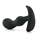 Doc Johnson Mood - Naughty 2 - Silicone Anal Plug - Medium - 3.9 in. Long and 1 in. Wide - Tapered Base for Comfort Between The Cheeks - Medium - Black
