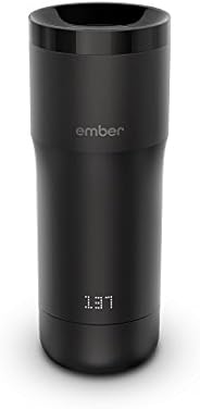 Ember Temperature Control Travel Mug, 12 Ounce, 2-hr Battery Life, Black - App Controlled Heated Coffee Travel
