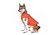 Gooby - Sports Vest, Fleece Lined Small Dog Cold Weather Jacket Coat Sweater with Reflective Lining, Orange, Large