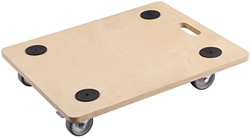 Meister 822130 Chariot à roulettes Contreplaqué, roues en PU, freins 590 x 490 mm - 200 kg