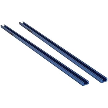 POWERTEC 71158 Double-Cut Profile Universal T-Track with Predrilled Mounting Holes, 48-Inch, 2-Pack