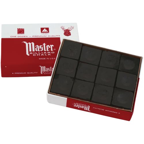 Imperial Master Billard-/Pool-Queue, Kreidebox, 12 Würfel, schwarz