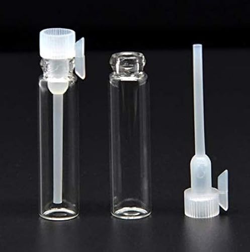 erioctry 12PCS 1ml Empty Clear Refillable Glass Perfume Sample - Main Image