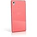 iGadgitz Transparent Red Glossy TPU Gel Skin Case Cover for Sony Xperia M4 Aqua E2303 (2015) + Screen Protector