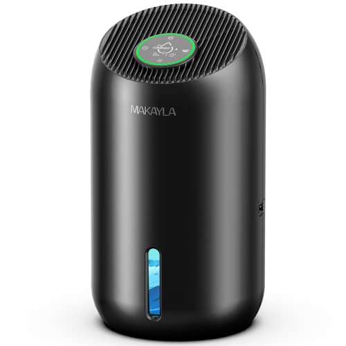 Dehumidifier for Room under 550 sq ft, 56 oz Large Capacity Water Tank, 2 Working Modes/Auto Shut-off, Dual-Semiconductor Quiet Small Dehumidifiers for Home, Bedroom, Basement, Bathroom, Kitchen, RV