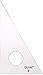 Quint Measuring Systems 30/60 Professional Plain Edge Clear Triangle, 6