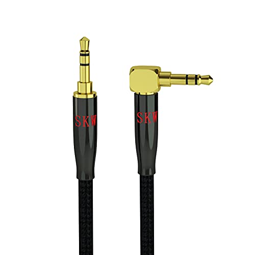 SKW Aux Cable for Car(Hi-Fi Sound), 3.5 mm to 3.5 mm Aux Cord/Stereo Audio Cable/Audio Jack Cable/Headphone Cable for Home Stereo,iPhone,iPod,IPad,Echo Dot,Sony & More 2 Metre