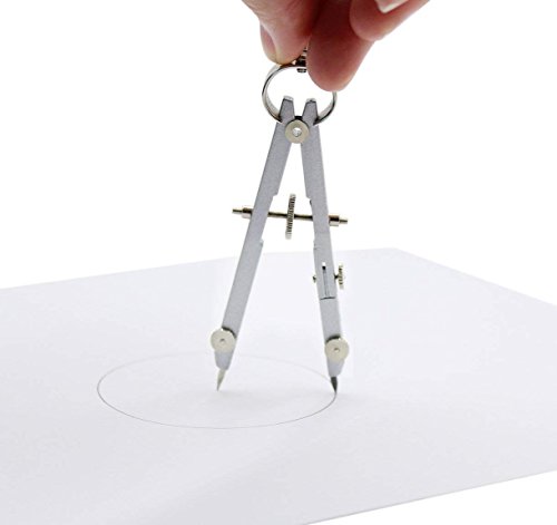Geometry Compass Set,Aimeio Stainless Steel Circle Drawing Compasses Math Drafting Dividers Tool,5 Pack - Thumbnail 6
