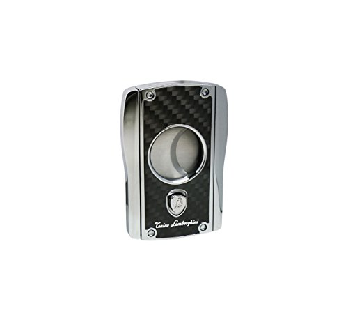 Tonino Lamborghini Aldebaran Carbon Fiber Cigar Cutter, Chrome/Black