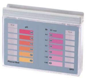 Lovibond - Mini Pooltester Chlorine/pH High Range | Measures Chlorine 0.5-6mg/l | pH 6.8-8.2 | Includes 20 Test Tablets | Sturdy Plastic Box for Pools & Spas, Plastic