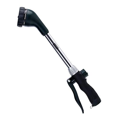 GREEN MOUNT Watering Wand, 16 Inches Sprayer Wand with 8 Watering Patterns for Lawn and Garden Use.