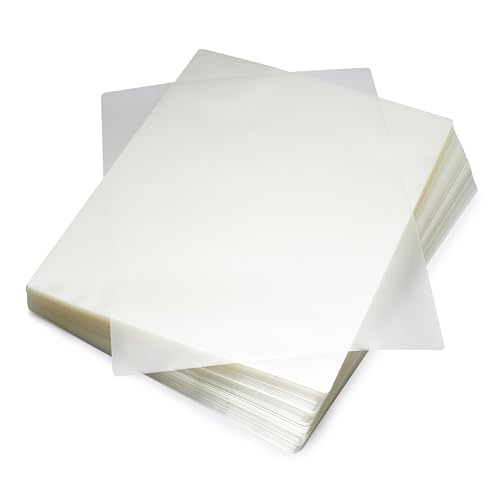 Photo 1 of Amazon Basics Clear Thermal Laminating Plastic Paper Laminator Sheets - 9 x 11.5-Inch, 200-Pack, 3mil