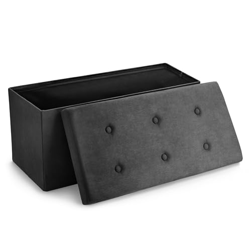 Sorbus Collapsible Storage Ottoman Bench )
