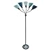 Five Head Spider Floor New Lamp with 14 changable shades,Silver Finish Adjustable heads With Five White And Nine Color Shades