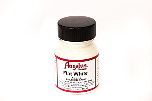 Angelus Brand Acrylic Leather Paint Waterproof 1oz - Flat White
