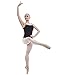 Dance Favourite Girls & Women Ballet Leotard 01D0027 – Twisted Cross-Over Back, Chest Lining, Soft Cotton-Blend Stretch