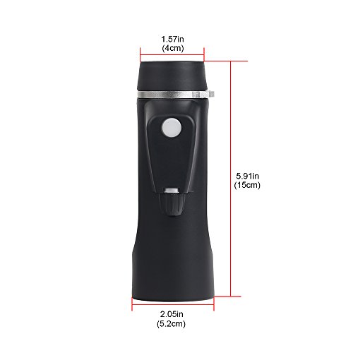COSTIN 10x42 Monocular Telescope, Central Focusing with Built-in Rangefinder Scale Plus Directional Compass, BAK4 Prism Multi Coated HD Lens, Wide Field View Portable Fogproof Golf Scope-Elegent Black
