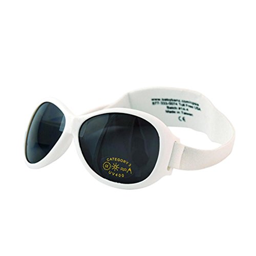 Kidz Banz Retro Banz Oval Kidz Sunglasses, Arctic White, 2-5 Years