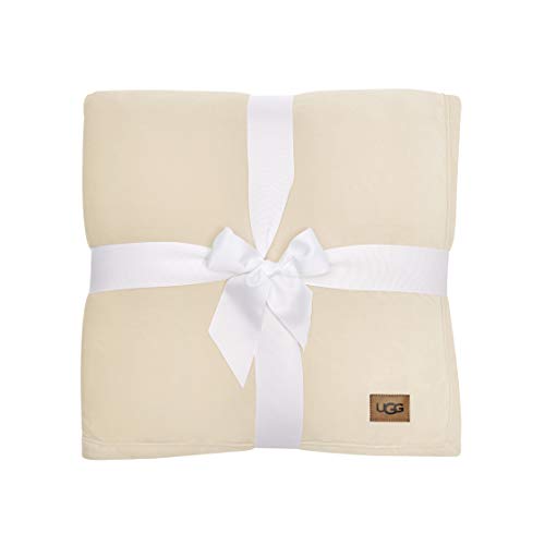 UGG Bliss Sherpa Throw Blanket Plush Oversized Reversible Accent