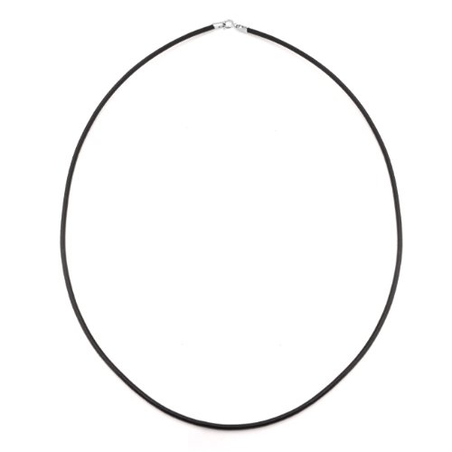 Bling Jewelry Black Leather Cord Necklace
