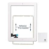 Fixcracked Touch Screen Replacement Parts Digitizer Glass Assembly for Ipad 2 (White)