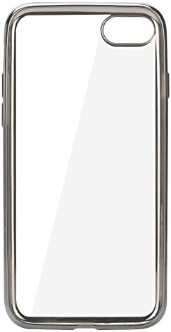 iPhone 7 Case, Ultra-Slim Profile TPU Transparent Clear Cover with Plated Colored Bumper for 4.7Inch Apple iPhone 7 Case (Silver)