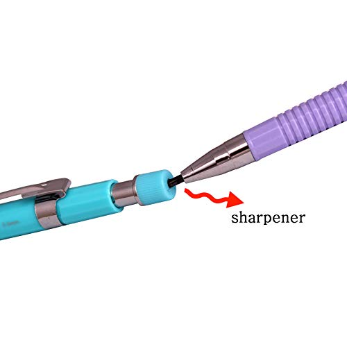 B&P 2.0 mm Lead Holder Pen Mechanical Pencil for Draft Drawing,Carpenter,Crafting, Art Sketching Sharpener (Pack of 3 Pens) + (2.0mm Hb Lead 1 Tube-12 Leads) Graphite Lead Refill