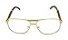 MyUV Clear Lenses Art Nouveau Vintage Style Oval Metal Frame Eye Glasses (Dark Gold, 57)
