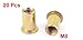 uxcell 20pcs Flat Head Metric Steel M8 Blind Insert Rivet Nut Flat Head