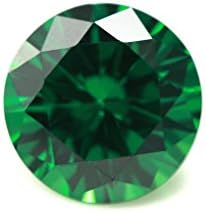 Alone Moon loose ruby sapphire Emerald synthetic gemstones round diamond cut perfect replacement for jewelry making (6mm, 50pcs)