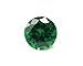 Alone Moon Loose Emerald Synthetic Gemstones Round Diamond Cut Perfect Replacement for Jewelry Making (2mm, 500pcs)