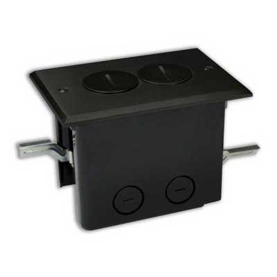 Allied MouldedFB-2DB Duplex Receptacle, 1-Gang, Floor Box Assembly