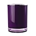 IMMANUEL Float Designer Purple Bathroom Trash Can, Scratch Resistant Acrylic Wastebasket Garbage Bin with Swivel Lid, 5 Liter/1.5 Gallon Capacity, Modern Home Decor