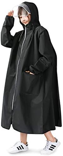 Amazon Hewitte 令和2年最新版 レインコート レディース 二重ツバ ポケット付き メンズ 自転車 バイク レインポンチョ 魔法レインコート 大きい二重ツバ オシャレ 通勤通学 魚釣り 収納袋付き 防風防水 防塵防雪 軽量 厚手 男女兼用 レインコート ポンチョ 通販