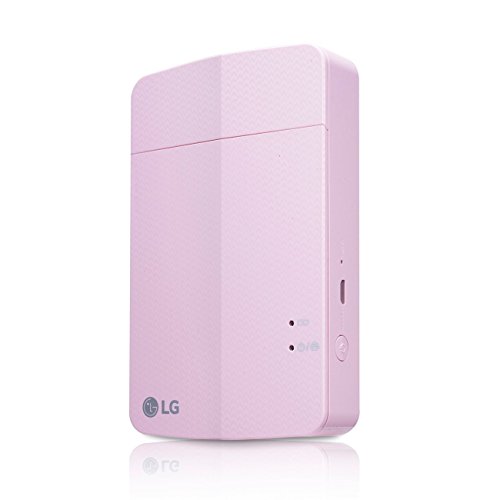 New LG PD251 Portable Mobile Pocket Photo Printer 3 [Pink] (Follow-up model of PD241 and PD239) Bluetooth Wireless Printing for iOS, Android and Windows OS