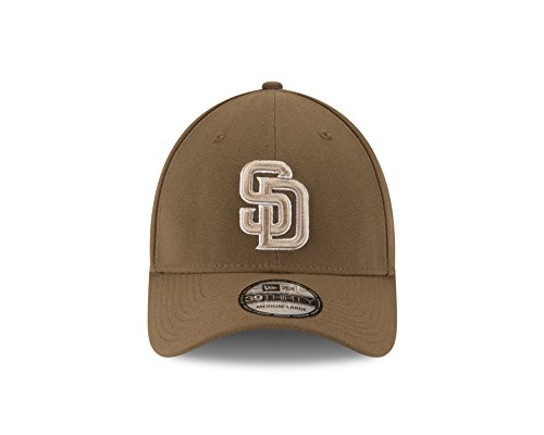 New Era MLB San Diego Padres Team Classic Alternative 39Thirty Stretch Fit Cap, Brown, Medium/Large