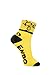 Lin Cycling Socks Coolmax Bike Jersey Socks Yellow Green White Red Polka Dots Running Hiking Socks 4 Pack