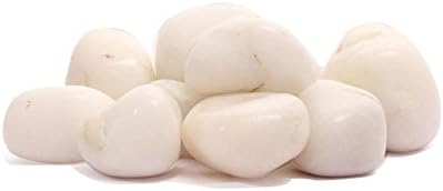 Winkh Natural Polar White Pebble - Medium Polished Stone (800 GM)