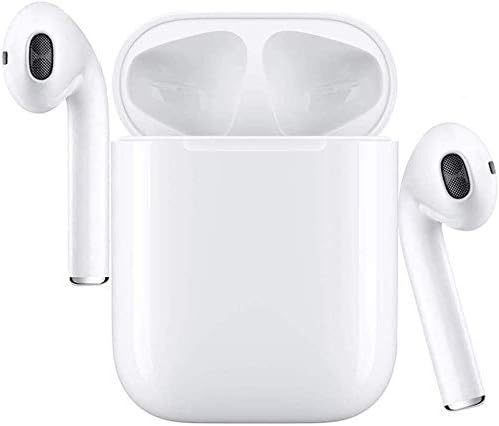 Bluetooth Headphones Bluetooth Earbuds with Portable Charging Case Noise Cancelling Headphones for Sports Waterproof in-Ear Headphones for All Smartphones Two