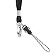 MIFFLIN Premium Flat Safety Lanyards with Oval Key Hook + USB Accessory Clip (Black, 36 Inch, 2 Pack)