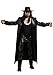 Mens WWE The Undertaker Halloween Cosplay Costume Outfit | Licensed Overcoat, Tank, Pants, Hat, and Pair of Gloves Large