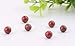 Natural Stone Beads 100pcs 8mm Round Red Jasper Genuine Real Stone Beading Loose Gemstone Hole Size 1mm DIY Charm Smooth Beads for Bracelet Necklace Earrings Jewelry Making (Red Jasper)