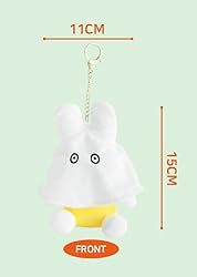MSGlobal Cute Plush Keychain with Fun Ghost Cape