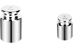 TRUE 42 True 2pc 1.5kg 1500g Calibration Weight Set = 1kg 1000g M2 Precision Calibration Weight (±0.16gm) + 500g M2 Precision Calibration Weight